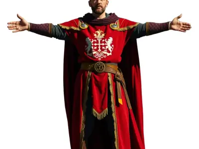 Regal Knight Outfit model pack Low-poly 3D model