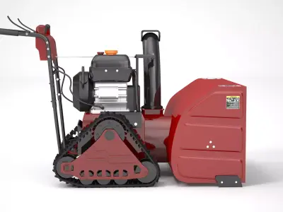 Heavy Duty Snow Blower 3D model