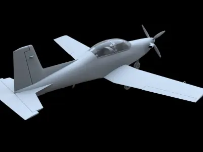 Pilatus PC-9 Free low-poly 3D model