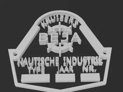 Beja Ship logo 3D print model