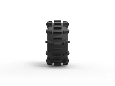 Offroad tire 84 Scale 1 to 25 3D print model