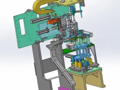 Automatic assembly of automobile differential 3D model