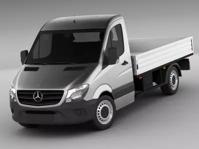 Mercedes Sprinter 2013 pick-up 3D model