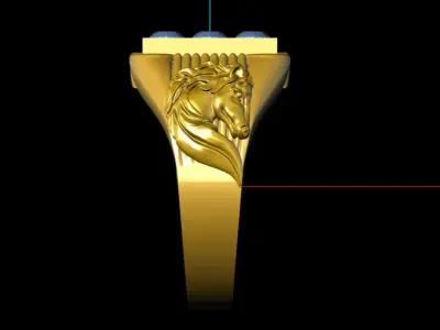 Thrilling horse ring Part 3 3D print model