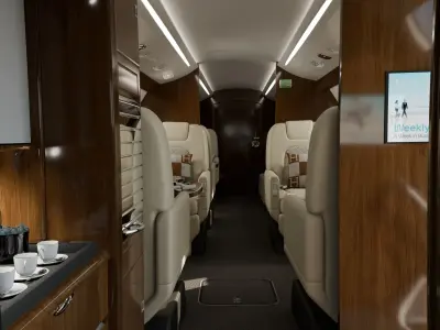 Private Jet - Phenom 300  3D model