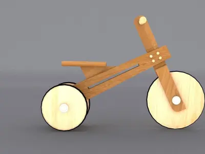 BamBam Bike  Low-poly 3D model