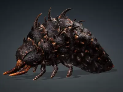 Larval-V2a 3D model