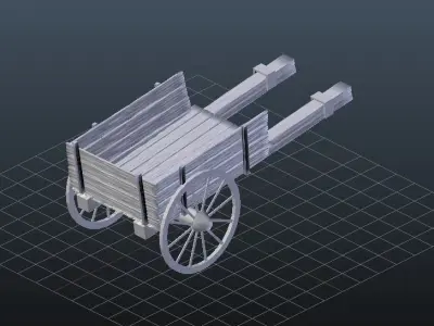 Old cart Free 3D model purchase