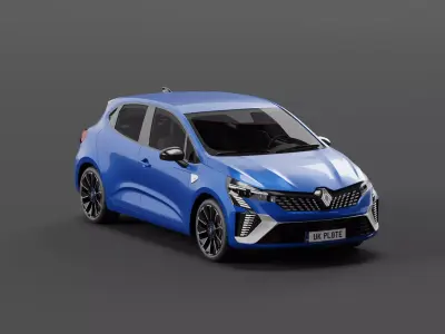 Renault Clio 2024 Free low-poly 3D model