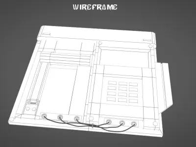 Industrial Security Control Panel Low-poly 3D model