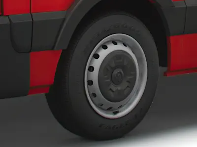 Vauxhall Movano 2020 wheel 3D model