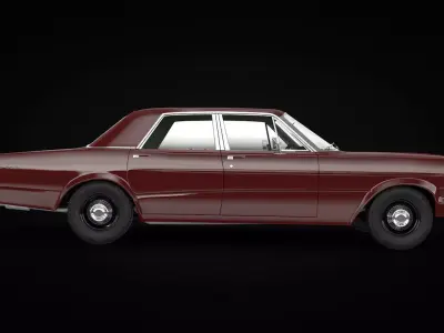 Galaxie 1966 Sedan 3D model