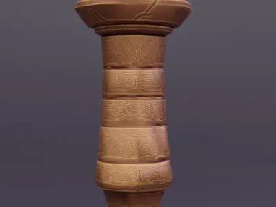Stylized dagger Low-poly Free low-poly 3D model