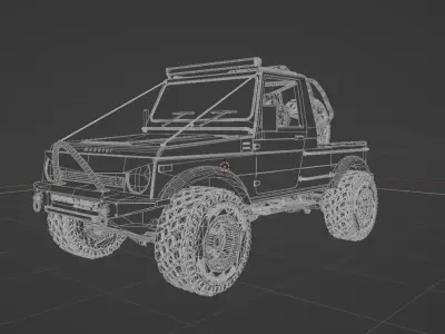 gypsy modified Low-poly 3D model