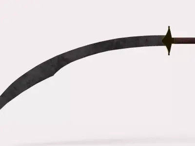 arabian sword Low-poly 3D model