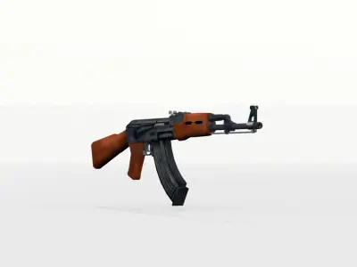 Ak47 GUN Low-poly 3D model buy