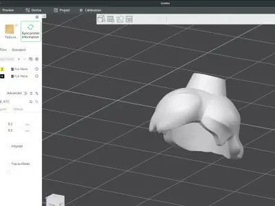 Custom3Dprint Minifigure Accessory - Minifigure Hair S2 - 056 3D print model