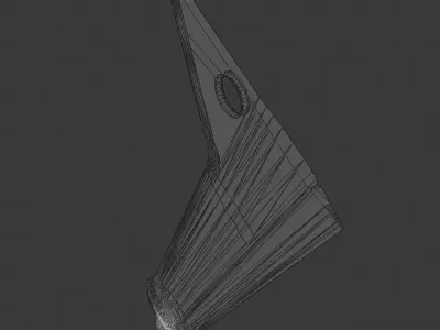 Sword Cleaver Low-poly 3D model