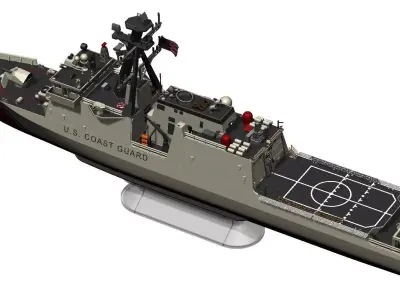 US Coast Guard Legend Class Cutter RCReady 3D print model
