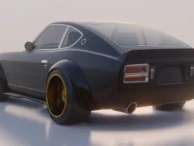 CAR - Datsun 280Z  Low-poly 3D model