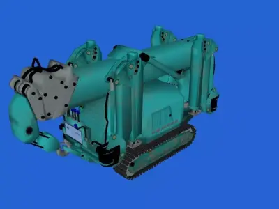 Maeda MC285 Mini Crawler Crane in Transport Mode Free 3D model