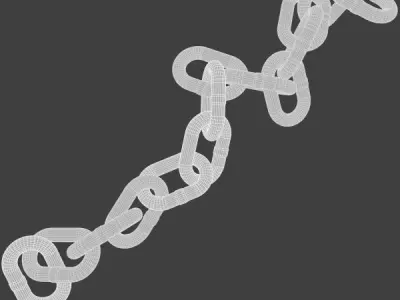 Steel chain 3D model