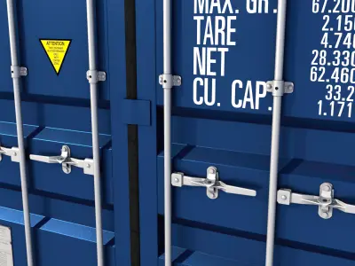 New 20ft Shipping Container 3D model