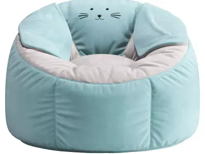 Rabbit bean bag chairs 3D model