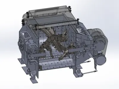 1-5m3 Twin Shaft Mixer  3D model