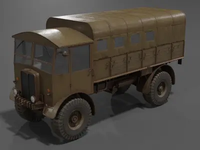 AEC Matador Medium Artillery Tractor Low-poly 3D model