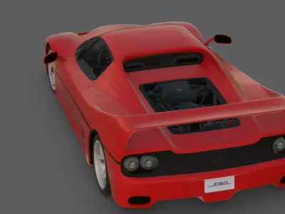 1995 Ferrari F50 3D Model  Formula 1 for the Road 3D model