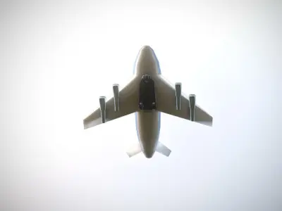 Jumbo Jet Toy low-poly game ready Low-poly 3D model