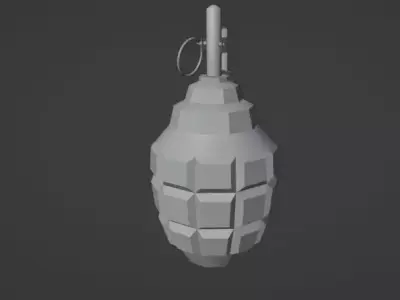 grenade F-1 Low-poly 3D model