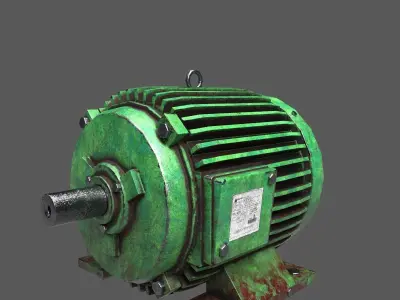 Electric Motor Low-poly 3D model by alex3dart