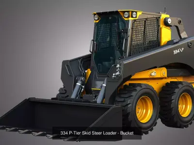 335 P - 334 P Compact Track - Skid Steer Loaders 2 in 1 3D Model Pack