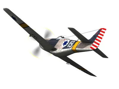 North American P-51D Mustang - Israel Defence Force  3D model