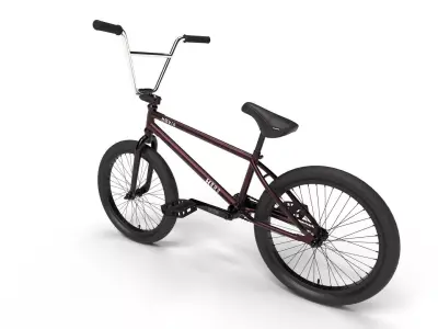 Haro Hoover BMX Merlot - Optimized 3D model