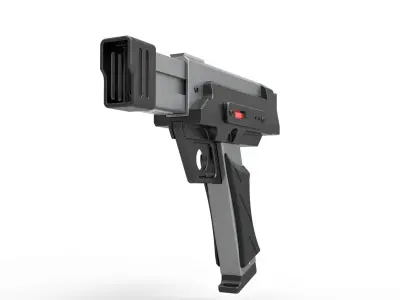 Blaster pistol from the movie Lost in space 1998 3D model