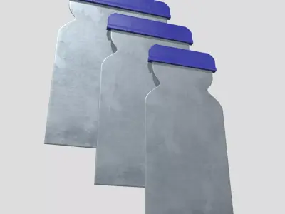 Japanese Spatula Low-poly 3D model