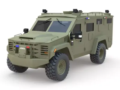 Lenco BearCat G3 2020 Low-poly 3D model