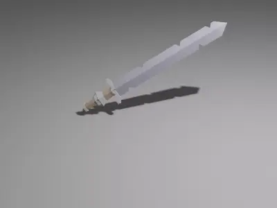 7 low poly sword asset pack Free low-poly 3D model