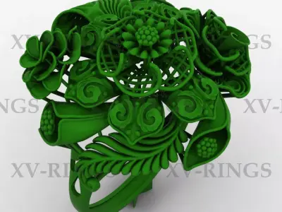 NEW TURKISH RINGS LOT XV-11 TO 20 3D print model