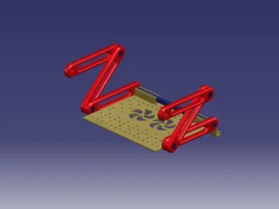 laptop tray with legs Free 3D model