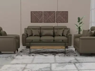Patrick Sofa Set Low-poly 3D model