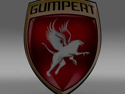 gumpert logo 3D model by Sergey