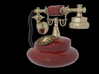 Vintage telephone 3D model