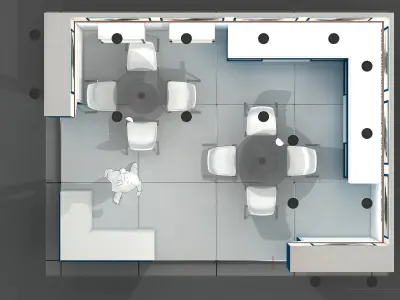 Exhibition Stand - ST0054 3D model