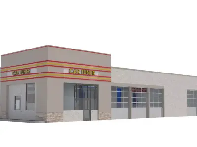 Retail-009-Auto Service 3D model