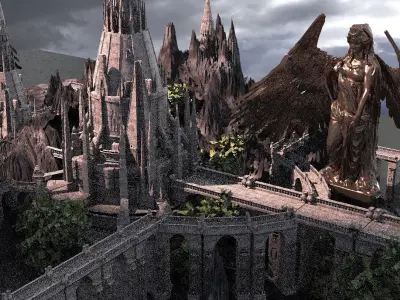 Narnia extended Fortress snow  3D model