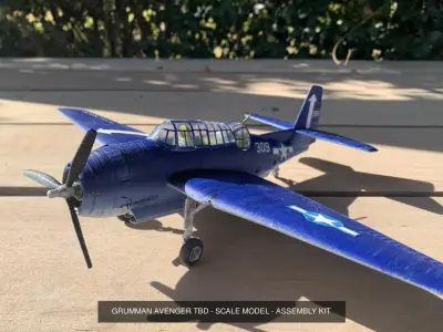 3d printable Scale Models AVENGER and SPITFIRE - 1-48 Scale 3D Model Collection
